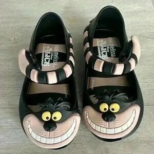 Mini Melissa Alice in Wonderland Cheshire Cat Jelly Shoes Kids Size 5